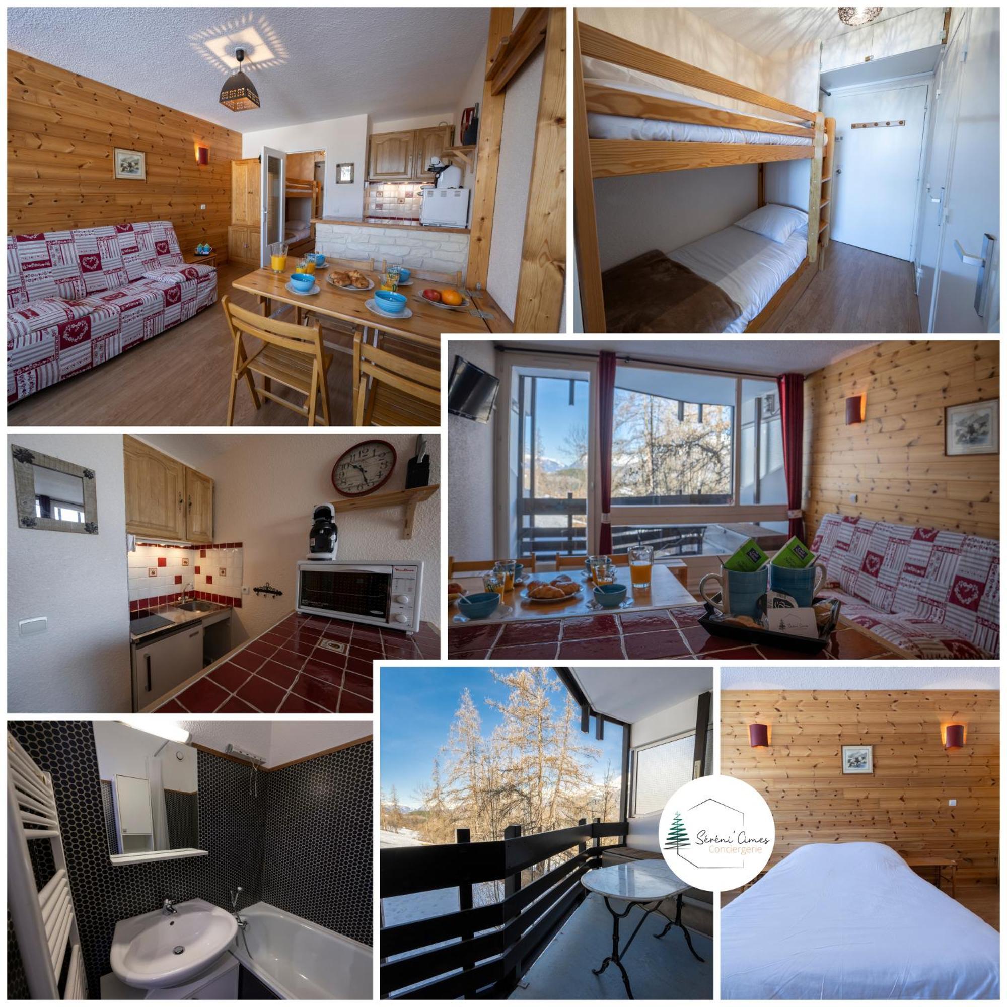 Ferienwohnung Doux Crepuscule - Au Bord Des Pistes - Parking Enchastrayes Exterior foto